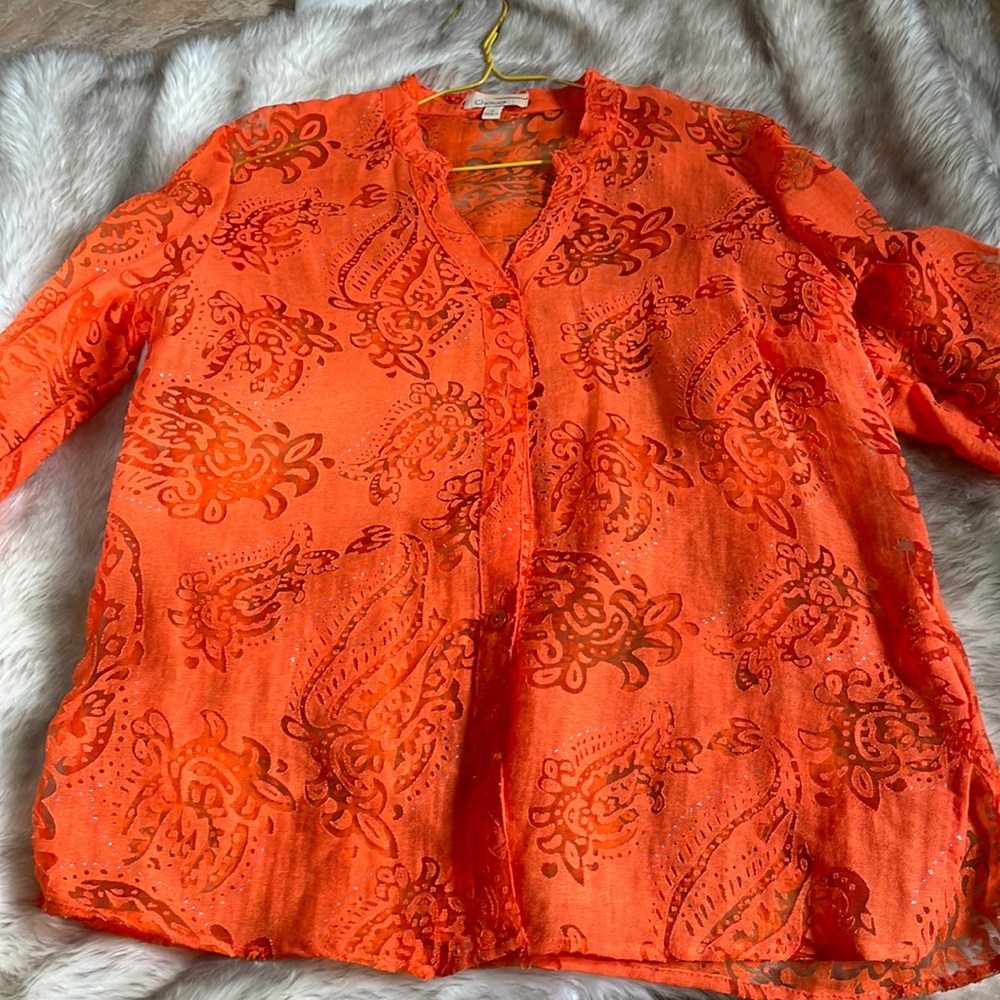 Womens button down blouse